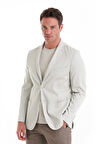 Gri Comfort Fit Düz Mono Yaka Klasik Ceket | 50