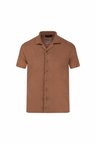 Camel Regular Fit Apaş Yaka Gömlek Tişört | L