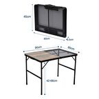 MADFOX EAZY KATLANIR KAMP MASASI IZGARALI