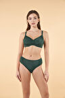 Estiva Toparlayıcı Balenli Bikini Takımı - Yeşil