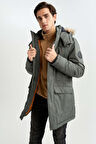 Regular Fit Kapüsonlu Suni Kürklü Mont X3983AZ22WNKH412