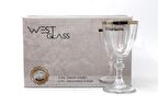WestGlass W440113G Diamon Gold Kaplama Ayaklı Kahve Yanı Bardağı
