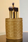 Makyaj Duzenleyici Makyaj Organizeri Makyaj Fırçalığı Makyaj Fırçası Altın Eskitme Renk Model 4