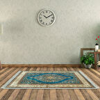 Alanur Star Kaymaz Pamuk Tabanlı Saçaklı Dijital Halı