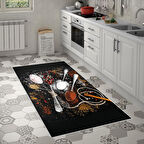 Alanur Trend Keçe Tabanlı Mutfak Halı Mu155