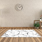 Alanur Yıldız Deri Tabanlı Saçaklı Dijital Halı