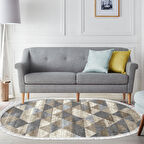 Eko Trend Djt Halı Yıkanabilir Kaymaz Taban 661 Oval İskandinav