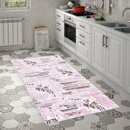 Alanur Trend Keçe Tabanlı Mutfak Halı Mu105