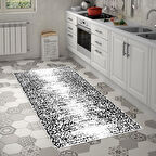 Alanur Trend Keçe Tabanlı Mutfak Halı Mu123