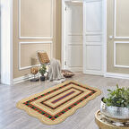 Begonya Lazer Kesim Kaymaz Taban Dijital Baskı Halı St600166Mv