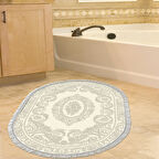 Eko Trend Djt Banyo Paspası Yıkanabilir Kaymaz Taban 747 Oval Klasik