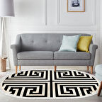 Eko Trend Djt Halı Yıkanabilir Kaymaz Taban 658M Oval Modern