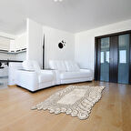 Yıldız Lazer Kesim Kaymaz Taban Dijital Baskı Halı St600161Pu