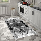 Alanur Trend Keçe Tabanlı Mutfak Halı Mu120