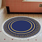 Eko Trend Djt Banyo Paspası Yıkanabilir Kaymaz Taban 651M Yuvarlak Modern