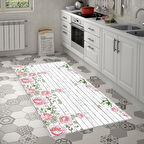 Alanur Trend Keçe Tabanlı Mutfak Halı Mu179