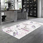 Alanur Trend Keçe Tabanlı Mutfak Halı Mu105