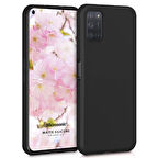 Microsonic Matte Silicone Oppo A72 Kılıf Siyah