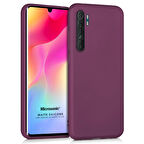 Microsonic Matte Silicone Xiaomi Mi Note 10 Lite Kılıf Mor