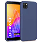 Microsonic Matte Silicone Huawei Honor 9S Kılıf Lacivert