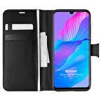 Microsonic Huawei P Smart S Kılıf Delux Leather Wallet Siyah