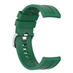 Microsonic Oppo Watch 41mm Kordon, Silicone RapidBands Koyu Yeşil ( Siyah Pimli )