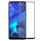 Microsonic Oppo Reno 4 Tam Kaplayan Temperli Cam Ekran Koruyucu Siyah
