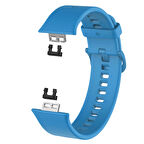 Microsonic Huawei Watch Fit Kordon, Silicone Sport Band Mavi