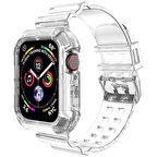 Microsonic Apple Watch Series 5 40mm Kordon Transparent Clear Band Şeffaf