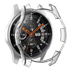 Microsonic Samsung Galaxy Watch 46mm Kılıf 360 Full Round Soft Silicone Şeffaf
