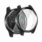 Microsonic Huawei Watch GT2 46mm Kılıf Matte Premium Slim WatchBand Siyah