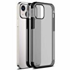 Microsonic Apple iPhone 13 Kılıf Frosted Frame Siyah