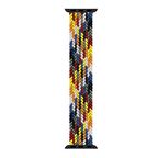 Microsonic Apple Watch Series 3 38mm Kordon, (Large Size, 160mm) Braided Solo Loop Band Multi Color