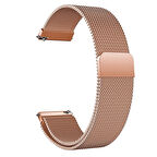Microsonic Amazfit GTS 2e 42mm Milanese Loop Kordon Rose Gold
