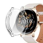 Microsonic Huawei Watch GT3 42mm Kılıf 360 Full Round Soft Silicone Şeffaf