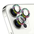 Microsonic Apple Uyumlu iPhone 12 Pro Max Tekli Kamera Lens Koruma Camı Renkli