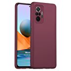 Microsonic Matte Silicone Xiaomi Redmi Note 10 Pro Max Kılıf Mor