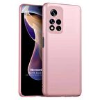 Microsonic Matte Silicone Xiaomi Redmi Note 11 Pro Plus Kılıf Rose Gold