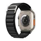 Microsonic Apple Watch SE 40mm Kordon Alpine Loop Siyah