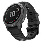 Microsonic Garmin Fenix 7 Sapphire Solar Kordon Quick Fit Strap Band Siyah