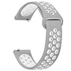 Microsonic Garmin Forerunner 245 Rainbow Sport Band Kordon Gri Beyaz