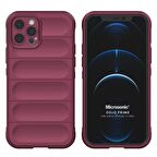 Microsonic Apple iPhone 12 Pro Kılıf Oslo Prime Bordo