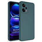 Microsonic Xiaomi Redmi Note 12 Kılıf Groovy Soft Koyu Yeşil