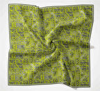 Silk Home Soft Eşarp 36707 Yeşil Karma Desen 