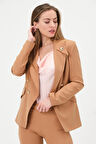 Yakası Düğmeli Blazer