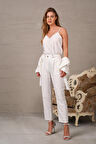Aksesuarlı Yazlık Keten Pantolon
