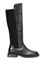 Mammamia D25KC-2365 Kadın Hakiki Deri Klasik Çizme Siyah