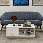 Moskovo Orta Sehpa Bazalı - Çekmeceli Beyaz