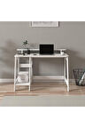 Country Ergonomik Çalışma Masası, Modern Bilgisayar Masası, Beyaz