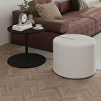 Vexana Puflu Yan Sehpa – Saklanabilir Puflu Servis Sehpası